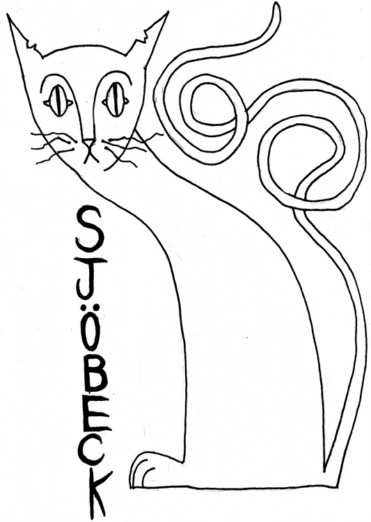 SJÖBECK MISCHIEVOUS CAT STICKER